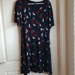 Womens Lands End Dress Flower